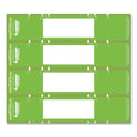 Tabbies File Pocket Handles, 9.63 x 2, Green/White,  4/Sheet, 12 Sheets/Pack (68809)