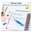 Avery HI-LITER Desk-Style Highlighters, Fluorescent Blue Ink, Chisel Tip, Blue/Black Barrel, Dozen (24016)