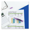 Avery HI-LITER Desk-Style Highlighters, Fluorescent Purple Ink, Chisel Tip, Purple/Black Barrel, Dozen (24060)