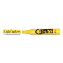 Avery HI-LITER Desk-Style Highlighters, Yellow Ink, Chisel Tip, Yellow/Black Barrel, Dozen (07742)