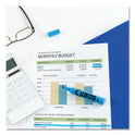 Avery HI-LITER Desk-Style Highlighters, Fluorescent Blue Ink, Chisel Tip, Blue/Black Barrel, Dozen (24016)