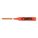 Avery HI-LITER Desk-Style Highlighters, Fluorescent Orange Ink, Chisel Tip, Orange/Black Barrel, Dozen (24050)