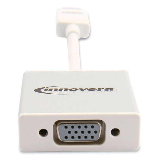 Innovera USB Type-C VGA Adapter, USB-C/VGA, 0.65 ft, White (50040)