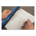 Victor Easy Read Stainless Steel Ruler, Standard/Metric, 12".5 Long, Blue (EZ12SBL)