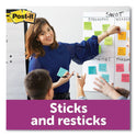 Post-it Pads in Energy Boost Collection Colors, 3" x 3", 90 Sheets/Pad, 5 Pads/Pack (6545SSUC)