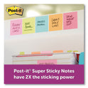 Post-it Pads in Supernova Neon Collection Colors, 3" x 3", 90 Sheets/Pad, 5 Pads/Pack (6545SSMIA)