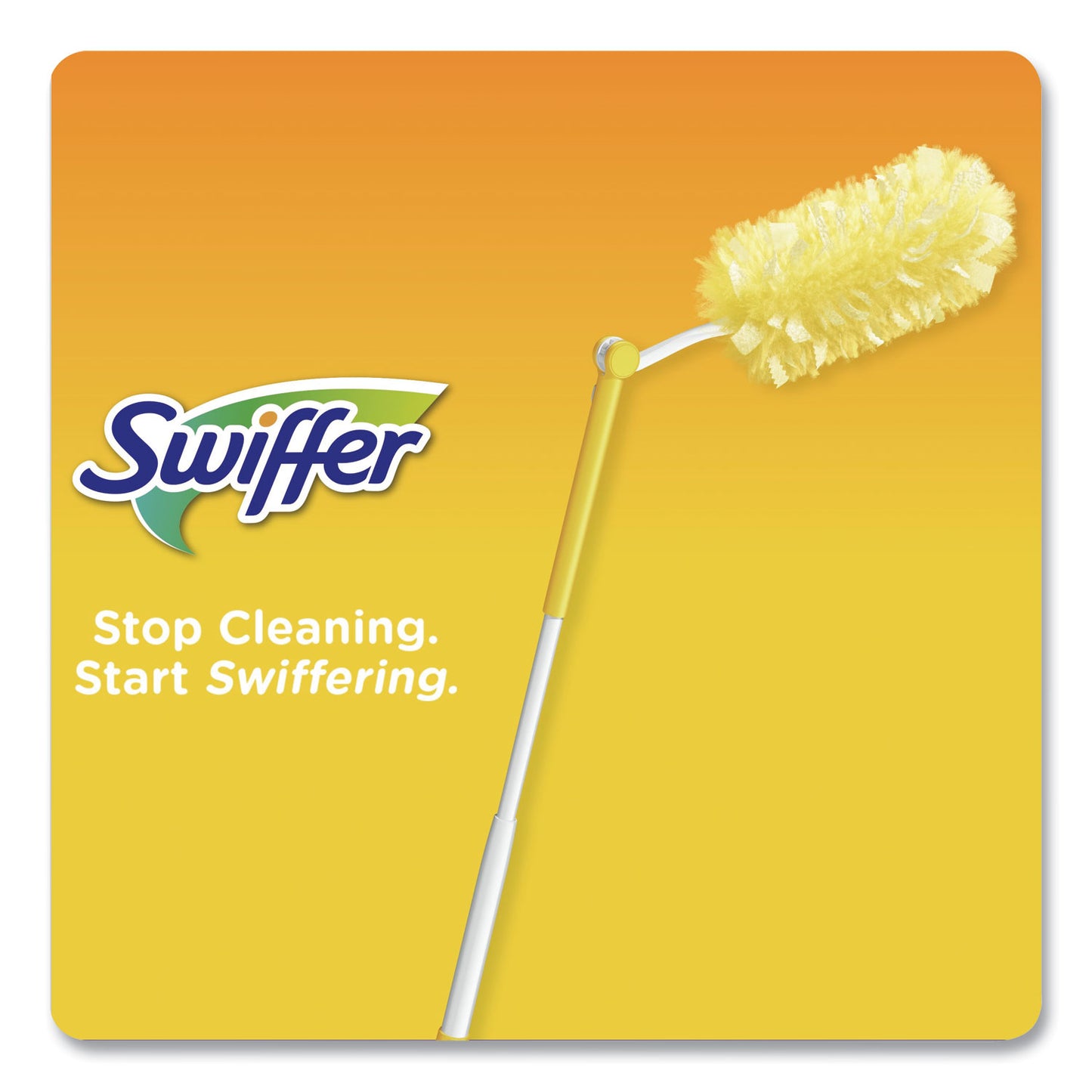 Swiffer Heavy Duty Dusters Starter Kit, Handle Extends to 3 ft, 1 Handle with 12 Duster Refills (77300)