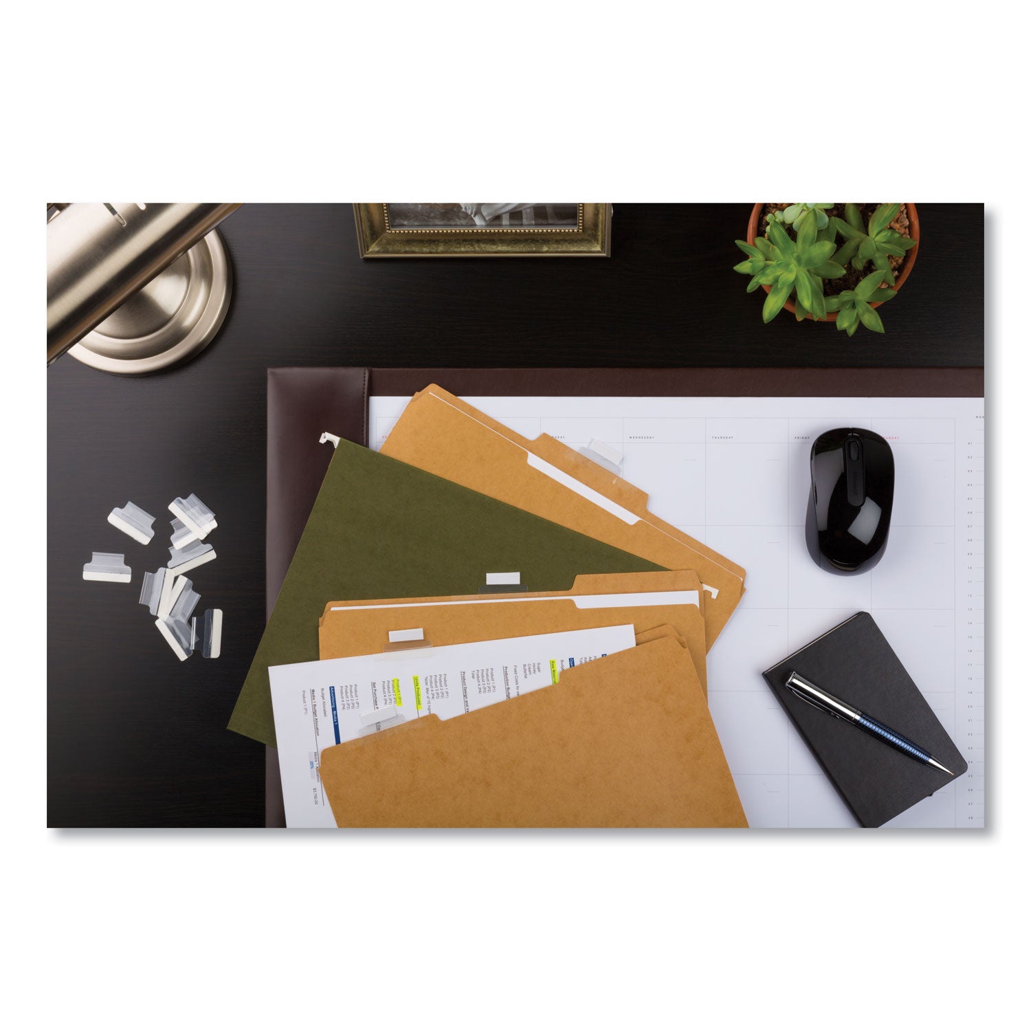 Avery Insertable Index Tabs with Printable Inserts, 1/5-Cut, Clear, 1" Wide, 25/Pack (16221)