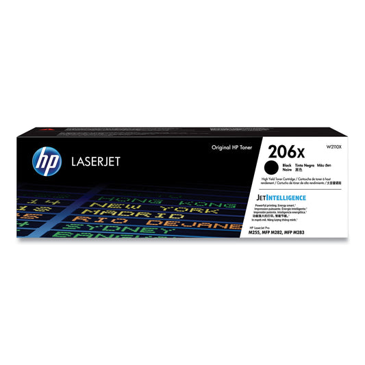 HP 206X, (W2110X) High-Yield Black Original LaserJet Toner Cartridge