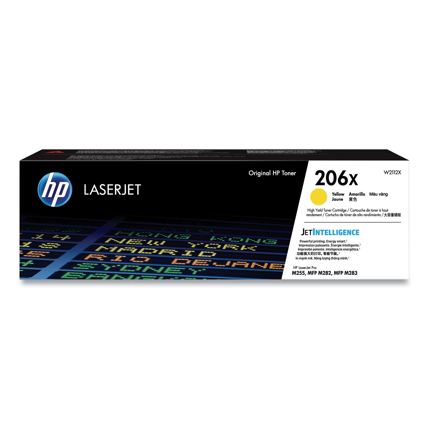 HP 206X, (W2112X) High-Yield Yellow Original LaserJet Toner Cartridge