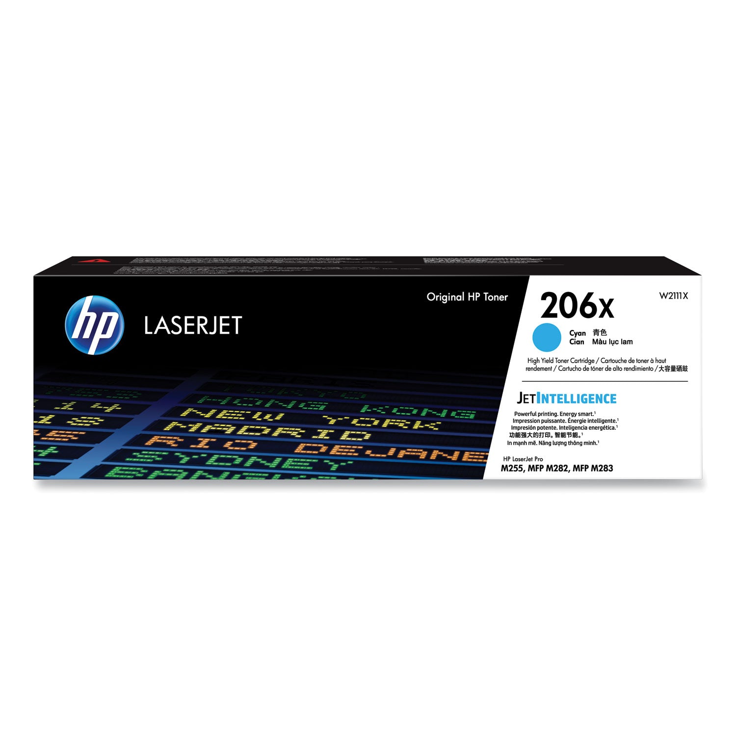 HP 206X, (W2111X) High-Yield Cyan Original LaserJet Toner Cartridge
