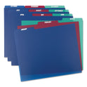 Pendaflex Poly Top Tab File Guides, 1/3-Cut Top Tab, January to December, 8.5 x 11, Assorted Colors, 12/Set (40144)