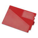 Pendaflex Colored Poly Out Guides with Center Tab, 1/3-Cut End Tab, Out, 8.5 x 11, Red, 50/Box (13541)