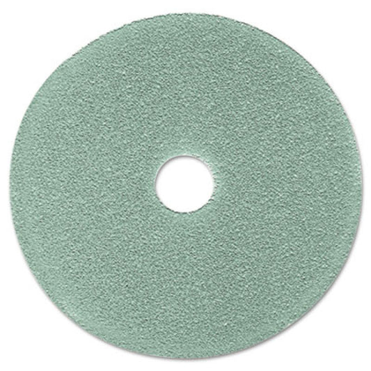 Ultra High-Speed Floor Burnishing Pads 3100, 19" Diameter, Aqua, 5/Carton