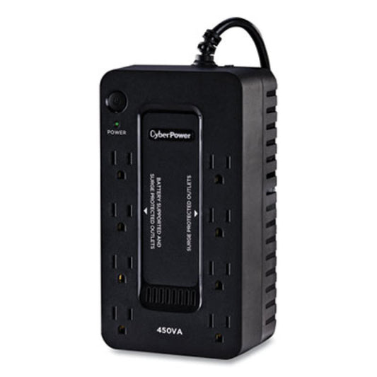 CyberPower SE450G1 UPS Battery Backup, 8 Outlets, 450 VA, 890 J