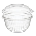 Dart PresentaBowls Bowl/Lid Combo-Paks, Dome Lid, 16 oz, Clear, Plastic, 63/Pack, 4 Packs/Carton (C16BCD)