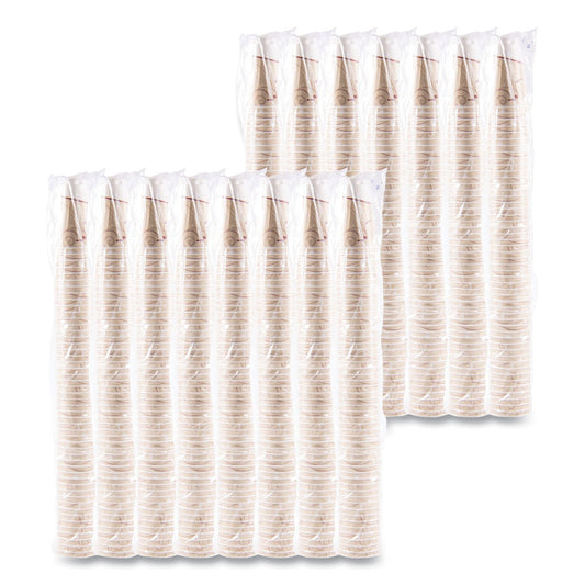 Dart Trophy Plus Dual Temperature Insulated Cups in Symphony Design, 16 oz, Beige, 50/Pack, 15 Packs/Carton (X16NJ8002)