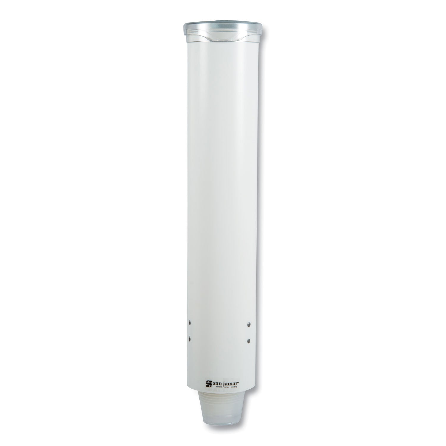 San Jamar Small Pull-Type Water Cup Dispenser, For 5 oz Cups, White (C4160WH)