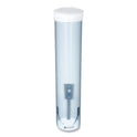 San Jamar Adjustable Frosted Water Cup Dispenser, For 4 oz to 10 oz Cups, Blue (C3165FBL)