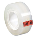 Scotch Transparent Tape, 1" Core, 0.5" x 36 yds, Crystal Clear, 2/Pack (600H2)