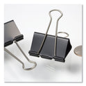 Officemate Binder Clips, Large, Black/Nickel, 12/Box (99100)