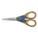Westcott Non-Stick Titanium Bonded Scissors, 5" Long, Straight Gray/Orange Handle (14881)