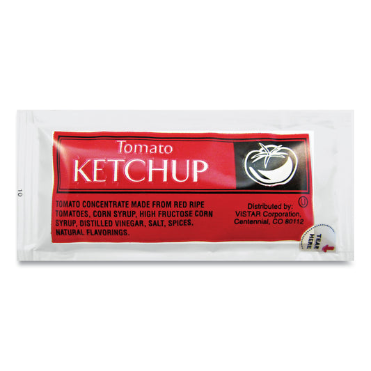 Vistar Condiment Packets, Ketchup, 0.25 oz Packet, 200/Carton (80002)