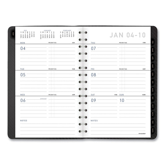 AT-A-GLANCE Contemporary Weekly/Monthly Planner, Open-Block Format, 8.5 x 5.5, Graphite Cover, 12-Month (Jan to Dec): 2025 (70100X45)