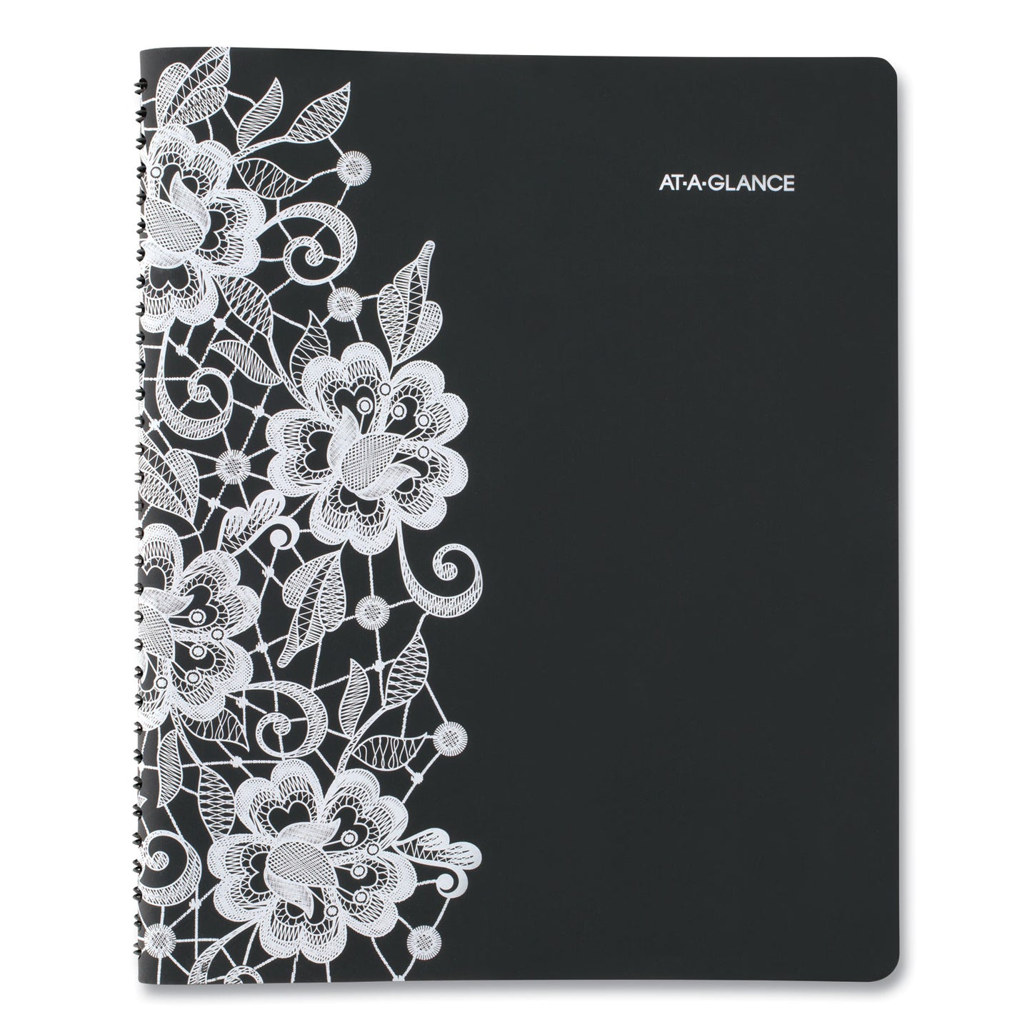 AT-A-GLANCE Lacey Weekly Block Format Professional Appointment Book, Lacey Artwork, 11 x 8.5, Black/White, 13-Month: Jan 2025 to Jan 2026 (541905)