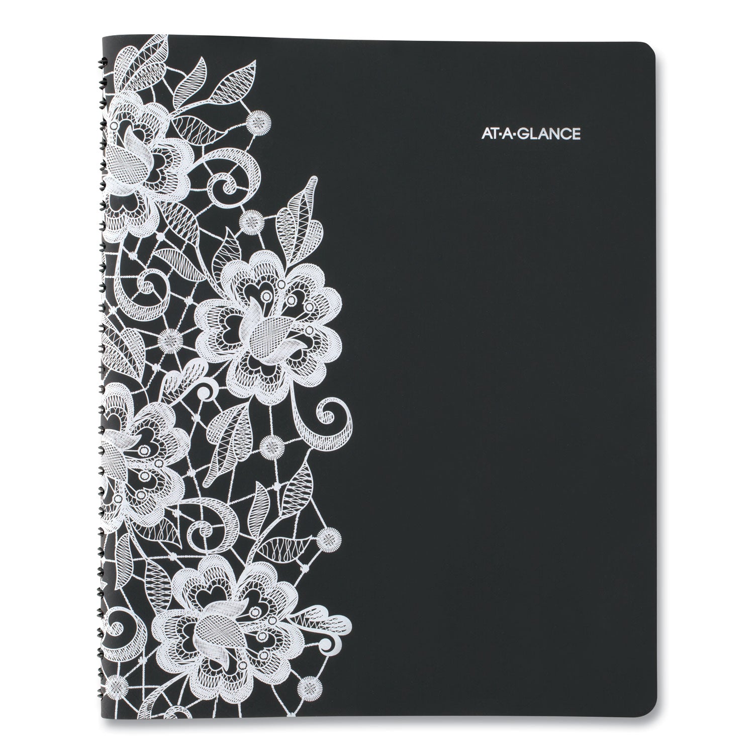 AT-A-GLANCE Lacey Weekly Block Format Professional Appointment Book, Lacey Artwork, 11 x 8.5, Black/White, 13-Month: Jan 2025 to Jan 2026 (541905)