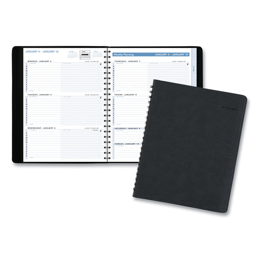 AT-A-GLANCE The Action Planner Weekly Appointment Book, 11 x 8, Black Cover, 12-Month (Jan to Dec): 2025 (70EP0105)