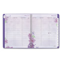 AT-A-GLANCE Beautiful Day Weekly/Monthly Planner, Vertical-Column Format, 11 x 8.5, Purple Cover, 13-Month: Jan 2025 to Jan 2026 (938P905)