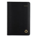 AT-A-GLANCE Recycled Weekly Block Format Appointment Book, 8.5 x 5.5, Black Cover, 12-Month (Jan to Dec): 2025 (70100G05)