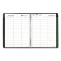 AT-A-GLANCE Recycled Weekly Vertical-Column Format Appointment Book, 11 x 8.25, Black Cover, 12-Month (Jan to Dec): 2025 (70950G05)