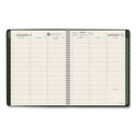 AT-A-GLANCE Recycled Weekly Vertical-Column Format Appointment Book, 11 x 8.25, Green Cover, 12-Month (Jan to Dec): 2025 (70950G60)