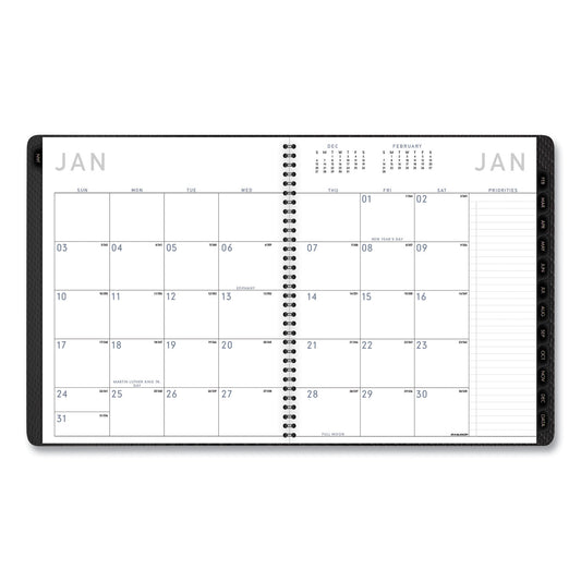 AT-A-GLANCE Contemporary Monthly Planner, Premium Paper, 11 x 9, Graphite Cover, 12-Month (Jan to Dec): 2025 (70260X45)