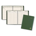 AT-A-GLANCE Recycled Weekly Vertical-Column Format Appointment Book, 11 x 8.25, Green Cover, 12-Month (Jan to Dec): 2025 (70950G60)