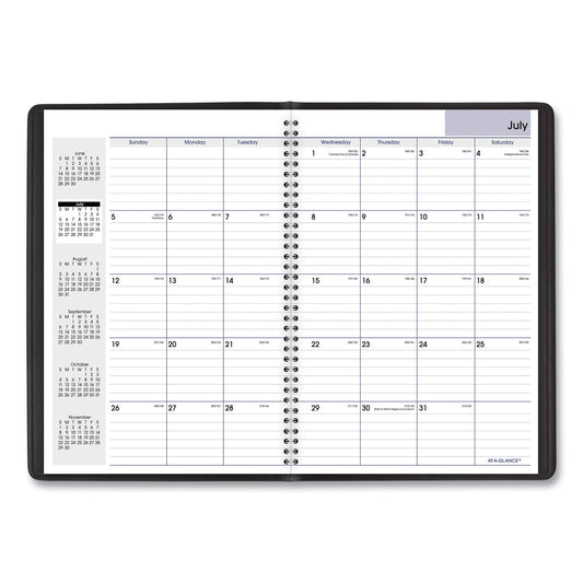 AT-A-GLANCE DayMinder Monthly Planner, Academic Year, Ruled Blocks, 12 x 8, Black Cover, 14-Month (July to Aug): 2024 to 2025 (AY200)