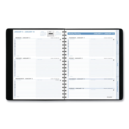 AT-A-GLANCE The Action Planner Weekly Appointment Book, 11 x 8, Black Cover, 12-Month (Jan to Dec): 2025 (70EP0105)