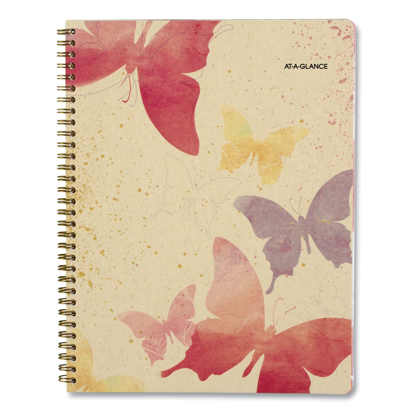 AT-A-GLANCE Watercolors Weekly/Monthly Planner, Butterflies Artwork, 11 x 8.5, Multicolor Cover, 12-Month (Jan to Dec): 2025 (791905G)