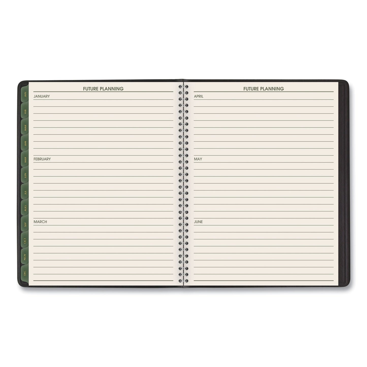 AT-A-GLANCE Recycled Weekly Vertical-Column Format Appointment Book, 8.75 x 7, Black Cover, 12-Month (Jan to Dec): 2025 (70951G05)