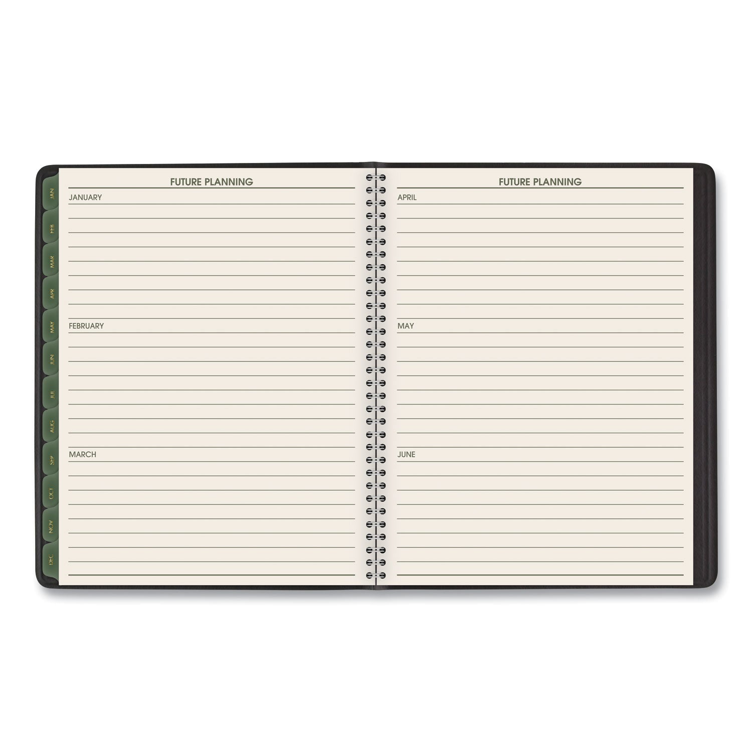 AT-A-GLANCE Recycled Weekly Vertical-Column Format Appointment Book, 8.75 x 7, Black Cover, 12-Month (Jan to Dec): 2025 (70951G05)