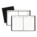 AT-A-GLANCE Recycled Weekly Vertical-Column Format Appointment Book, 11 x 8.25, Black Cover, 12-Month (Jan to Dec): 2025 (70950G05)