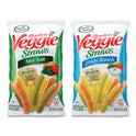 Sensible Portions Veggie Straws, Cheddar Cheese/Sea Salt/Zesty Ranch, 1 oz Bag, 30 Bags/Carton (22000413)