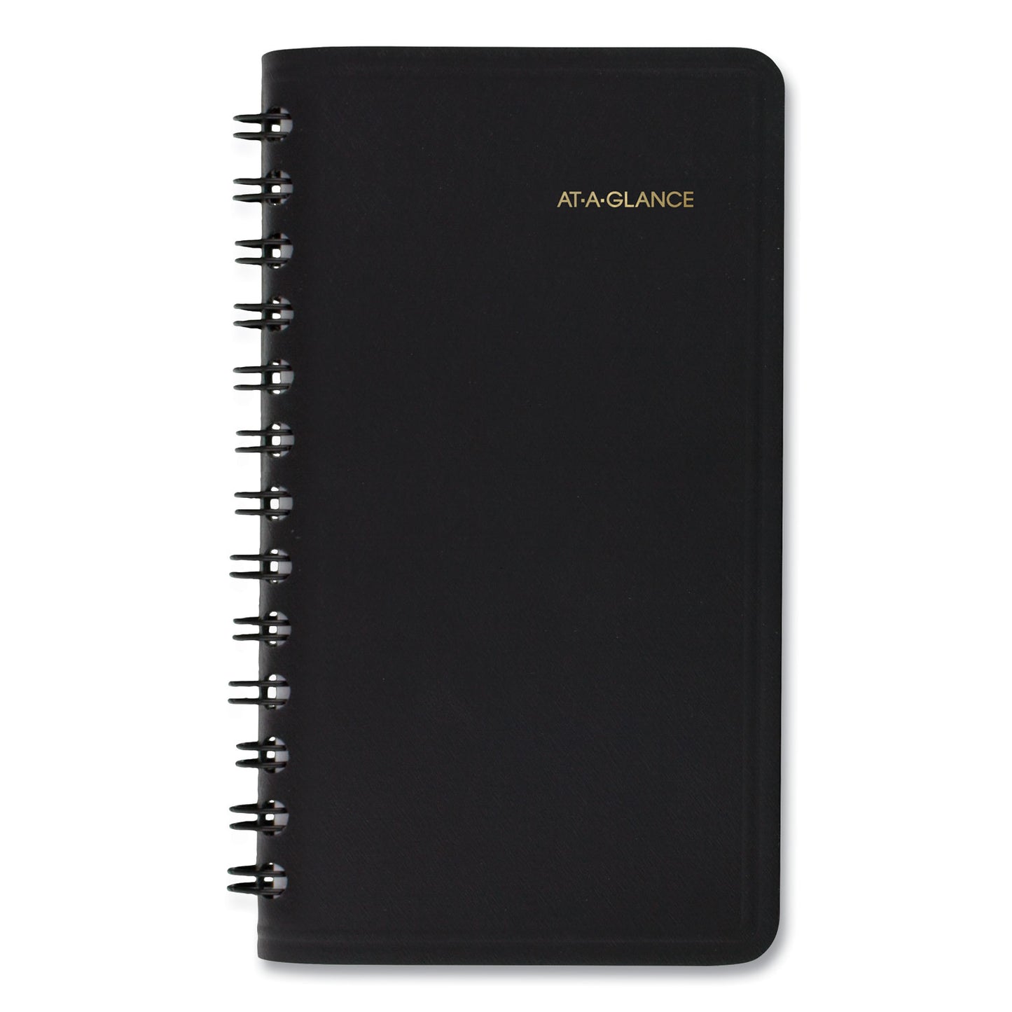 AT-A-GLANCE Weekly Planner, 4.5 x 2.5, Black Cover, 12-Month (Jan to Dec): 2025 (7003505)