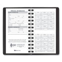 AT-A-GLANCE Weekly Planner, 4.5 x 2.5, Black Cover, 12-Month (Jan to Dec): 2025 (7003505)