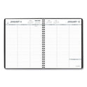 AT-A-GLANCE Weekly Planner Ruled for Open Scheduling, 8.75 x 6.75, Black Cover, 12-Month (Jan to Dec): 2025 (7085505)