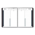 AT-A-GLANCE 24-Hour Daily Appointment Book, 11 x 8.5, Black Cover, 12-Month (Jan to Dec): 2025 (7021405)