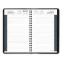 AT-A-GLANCE Daily Appointment Book with 30-Minute Appointments, 8 x 5, Black Cover, 12-Month (Jan to Dec): 2025 (7020705)