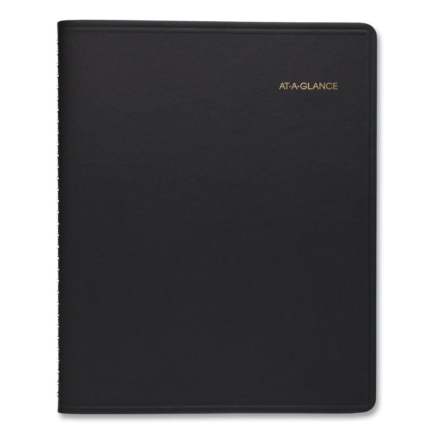 AT-A-GLANCE 24-Hour Daily Appointment Book, 11 x 8.5, Black Cover, 12-Month (Jan to Dec): 2025 (7021405)